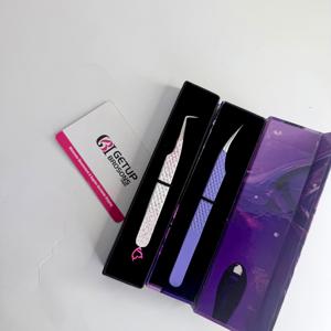 Pinzas para Pestañas con Logotipo Personalizado, Recubrimiento en Polvo Premium, Pinzas de Aislamiento de 90 Grados, Fabricante de Pinzas para Pestañas - Product Image 6