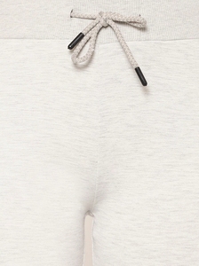 Pantalon de jogging décontracté pour homme en molleton gris très extensible avec bande latérale rouge et noire, taille élastique et cordon de serrage, idéal pour l'hiver - Product Image 5