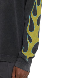 Camisetas Personalizadas de Estilo Urbano, Camisetas de Algodón con Estampado, Camisetas Holgadas de Doble Capa y Manga Larga para Hombre - Product Image 6