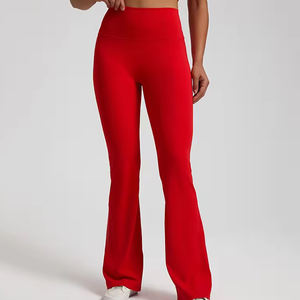 Pantalones Acampanados Retro de Corte Ajustado para Invierno, con Encaje, Estilo Vintage, Casuales, para Mujer, 100% Algodón Felpa - Product Image 4