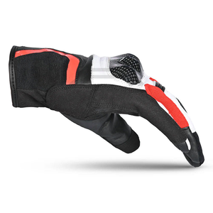 Guantes de Motocicleta Blancos de Medio Dedo, de Cuero Genuino, Unisex, Impermeables, con Pantalla Táctil, para Navegación, Motociclismo, Carreras y Deportes - Product Image 2