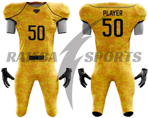 Tenues de football américain personnalisées pour équipes – Maillots de football américain sur mesure avec numéros de joueur imprimés par sublimation, respirants, pour les matchs - Product Image 2