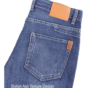 Hot Selling Most Stylish High Street Breathable Men Vintage Design Stone Washed Blue Color Straight Fit <b>Denim</b> Autumn Streetwear - Product Image 6