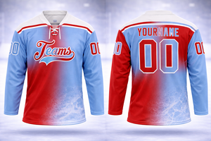 Nouveau style 2026 – Maillot de hockey sur glace professionnel personnalisé en polyester respirant, séchage rapide, haute qualité, coupe régulière, 280g, manches courtes - Product Image 2