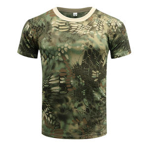 T-shirts de chasse respirants camouflage pour hommes, vêtements de chasse et de pêche à séchage rapide, manches courtes pour l'été - Product Image 4