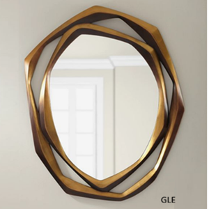 Modern Decorative Iron Round <b>Framed</b> Wall Decor Mirror High Quality Sun Shape Iron Round Shape Design Mirror for Home Wall Decor - Product Image 3