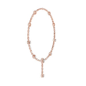 สร้อยคอทองคำ 14k ประดับมรกต/เพชรรูปหยดน้ำ/รูปไข่/รูปทรงกลม สำหรับเจ้าสาว |   เพชรที่เพิ่งเพาะเลี้ยง - Product Image 4