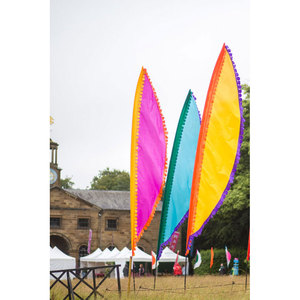Bandera de Pluma Promocional Portátil de Polipropileno Tejido Transpirable con Impresión Personalizada, Correa Ajustable, Instalación Instantánea, Forma de Lágrima - Product Image 1