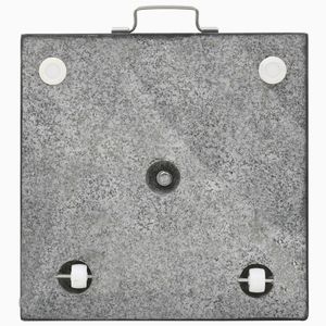 Base in Granito Nero 45 cm x 45 cm per Ombrelloni da Patio, Elegante Supporto per Parasole - Product Image 5