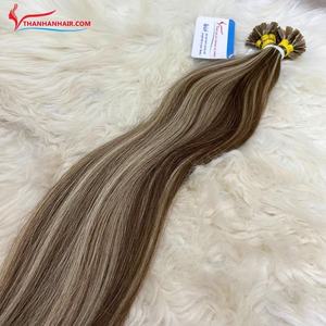 MEILLEURS CHOIX PRODUITS DE VENTE 100% Extensions de cheveux humains vierges de haute qualité bruts beaucoup de couleurs Super Double Drawn Flat Tip Hair - Product Image 3