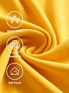 เสื้อยืดคอกลมแขนสั้นสีพื้นสำหรับเด็กผู้ชาย - Product Image 6