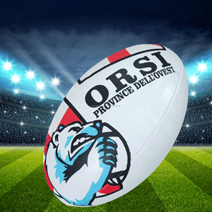 Balón de Rugby de Entrenamiento con Logotipo Personalizado, MOQ Bajo, Duradero, Profesional, Balón de Rugby de Primera Calidad para Entrenamiento, Partido y Promoción de la Liga NRL - Product Image 3