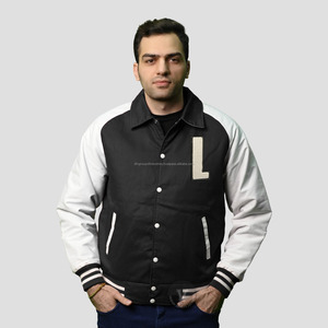 Unisex personalizable invierno Varsity chaquetas 100% algodón sarga Letterman diseño para hombres y mujeres al por mayor - Product Image 1
