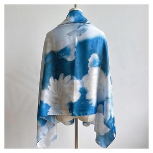 NORTH APPROACH Women's <b>Square</b> <b>Silk</b> <b>Scarf</b> Floral Print Elegant Multi-Functional Fashion Accessory All Seasons - Product Image 2