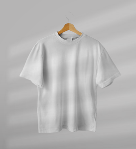 Camiseta blanca de seda para hombre, lisa, de algodón, cuello redondo, alta calidad, 100% poliéster, impresión personalizada, talla grande - Product Image 1