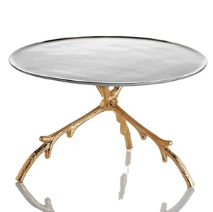 Decoración del hogar con la pierna extendida, superventas, precio barato, taza brillante dorada y plateada, soporte para pastel, fiesta usada - Product Image 1