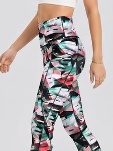 Women's <b>Leopard</b> Sexy High Waisted Yoga <b>Leggings</b> Pockets Soft Breathable Tummy Control Non-See-Through Workout Athletic Running - Product Image 4