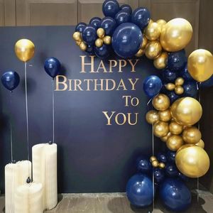 Navy Blue 100-Pack 12-Inch <b>Round</b> Helium <b>Balloons</b> for Graduation & Birthday Party Backdrop Decorations - Product Image 3
