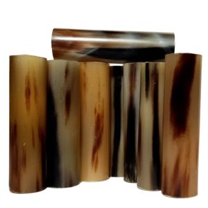 Rollo de Cuerno de Búfalo Auténtico para Fabricación de Mangos de Cuchillos, Sellos y Estampillas, con Técnica de Pulido y Punta de Cuerno Colorida - Product Image 5