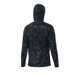 Sudadera con Capucha Unisex de Color Degradado, Impresión por Sublimación, Transpirable, UPF50, Ropa de Pesca, Talla Adulto - Product Image 5