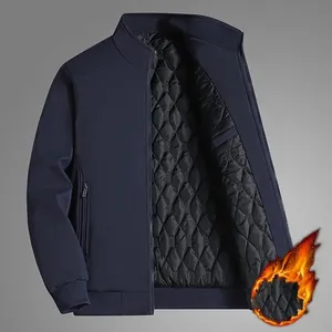 BROWON grande taille 8xl hommes 2024 épais col montant solide hiver imperméable chaud affaires veste décontractée - Product Image 2