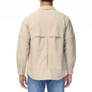 Camisas de Pesca de Primera Calidad, Nuevas, a la Moda, Impermeables, Resistentes al Viento, con Protección Solar UPF 50, Antibacterianas, de Poliéster/Spandex, con Cierre de Botones - Product Image 4