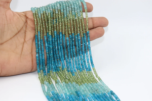 คอลเลกชันเครื่องประดับลูกปัดอัญมณีหลายเหลี่ยมเพชรพลอยธรรมชาติ - Product Image 5