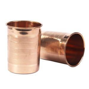 Juego de 2 vasos de cobre puro martillado de la mejor calidad, vasos hechos a mano para agua, uso en el hogar, hoteles y restaurantes, en oferta. - Product Image 2
