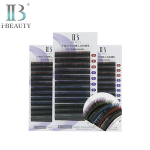 i-BEAUTY ต่อขนตา - ขนตาสองสี ib Premium แบบผสมสี ขนตาทำมือ ยาวเป็นธรรมชาติ สีสันสดใส - Product Image 1