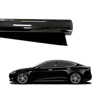 Film teinté pour vitres de voiture PET brillant, anti-rayures, auto-réparateur, anti-UV, résistant à la corrosion, avec VLT de 5% à 70% et protection UV à 100%, OEM/ODM