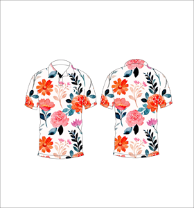 เสื้อโปโลพิมพ์ลายดอกไม้สีน้ำสำหรับผู้ชายฤดูร้อนแขนสั้นลำลองคอปกติดกระดุมเสื้อยืดน้ำหนักเบาระบายอากาศได้ - Product Image 6