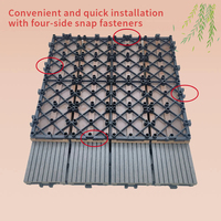 Carreaux de terrasse en WPC modernes et écologiques pour une utilisation en extérieur Durable et facile à entretenir Conçu pour la durabilité et la durabilité