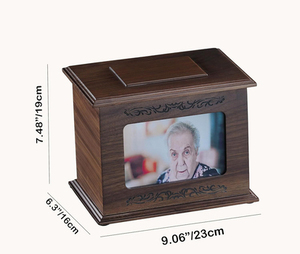 โกศไม้ทำมือสไตล์อเมริกันสำหรับเผาศพ โกศศพสำหรับผู้ใหญ่ชายหญิงแบบทันสมัย ขายส่ง - Product Image 2