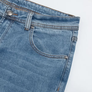 Jean en denim tendance style américain pour homme, coupe droite, taille haute, extensible, écologique, respirant, 100 % coton, décontracté - Product Image 5