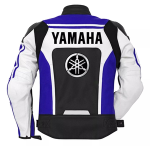 Chaqueta de Motociclismo Unisex Ramaha R1, de Cuero Vacuno Genuino Estampado, con Protección de Nivel 2 CE, Impermeable, de Secado Rápido y Manga Larga - Product Image 2