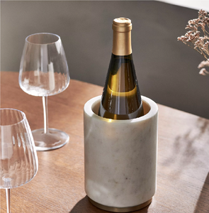 Seau à glace en marbre avec couvercle, vente en gros directe d'usine, option logo personnalisé, pour fêtes, double paroi isolée sous vide, livraison rapide - Product Image 3