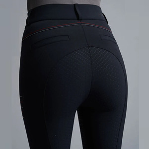 High Quality 4-way Stretch Horse Riding Breeches <b>Leggings</b> Tights <b>Equestrian</b> Wear Pants on Technical Fabric with Soft Feel - Product Image 3
