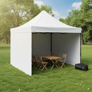 Carpa Plegable Personalizada Tipo Pop-Up 3x3m Negra, Impermeable, de Polipropileno Tejido, Transpirable, de Secado Rápido, con Paredes Laterales para Exteriores - Product Image 5