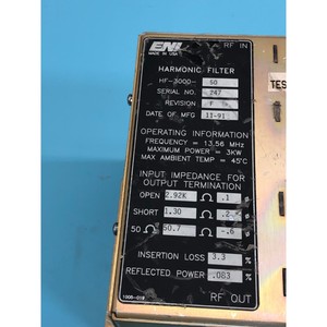 Filtro Armónico ENI HF-3000-50, 3kW, 13.56MHz - Equipo y Piezas de Semiconductores de Confianza de Marca Global - Product Image 3
