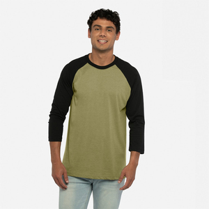 Camiseta Deportiva Ajustada y Ligera de Manga 3/4, 50% Algodón, 50% Poliéster, 200 Gsm, Transpirable, Estilo Raglán - Product Image 2