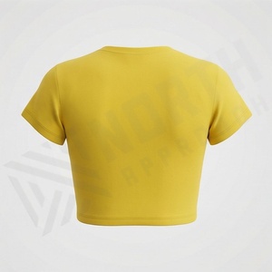 Camisetas Cortas de Diseño Personalizado para Mujer, Transpirables, de Manga Corta, con Decoración de Logotipo, Ropa Deportiva Informal de Primera Calidad para Mujer - Product Image 2