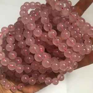 Cuentas de Cuarzo Rosa Natural en Forma de Gelatina, Cuentas Sueltas de Piedras Preciosas para Hacer Joyas, DIY, Pulseras, Collares y Manualidades - Product Image 1