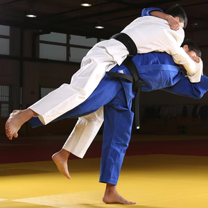 Uniforme de Karate para Niños, Unisex, Conjunto de Artes Marciales, Transpirable, Elástico, 100% Algodón, Diseño Personalizado con Logotipo OEM - Product Image 3