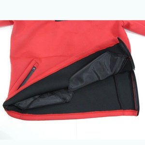Veste Typhoon pour homme, en néoprène, avec capuche, doublure en polaire, coupe-vent, imperméable, capuche technique noire - Product Image 6