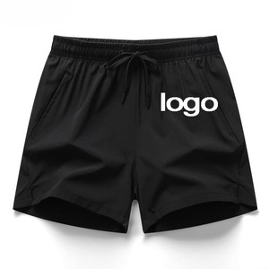 Pantalones Cortos de Algodón para Hombre, Algodón Suave de Primera Calidad, Corte Relajado, Cintura Elástica con Cordón, Informales, para Uso Diario, Cómodos para el Verano - Product Image 1