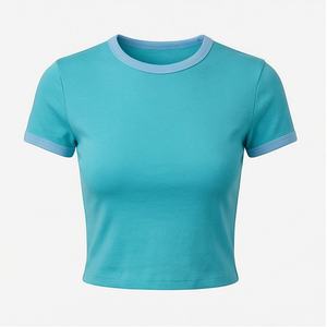 Camisetas Cortas Personalizadas al por Mayor para Mujer, Transpirables, Precio de Oferta, Personalizables, Calidad Sostenible, Moda - Product Image 1