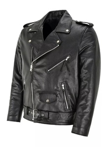 Custom Collar Windbreaker Riding Motorcycle Leather <b>Biker</b> <b>Jacket</b> for Men and Women Zip Style Leather Coat Long Sleeve Slim Fit - Product Image 3