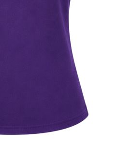 Manufacturer Customized Purple Women Casual Flower Neck T Shirt Soft Breathable Summer <b>Top</b> Short Sleeve Fashion Blouse Outfit - Product Image 6