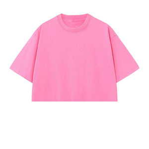 เสื้อกล้ามผู้หญิง ผ้าฝ้ายเจอร์ซีย์ 100% แขนสั้น ระบายอากาศได้ดี สไตล์สตรีทแวร์ เสื้อยืดลำลอง สั่งทำป้ายแบรนด์ส่วนตัว รับผลิตแบบ OEM ขายส่ง สหรัฐอเมริกา - Product Image 5