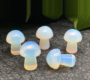 งานแกะสลักเห็ดโอปอลไลต์ธรรมชาติ คริสตัลโอปอลไลต์เพื่อการบำบัด สำหรับการทำเรกิ การทำสมาธิ และการตกแต่งตามหลักฮวงจุ้ย ขายส่ง - Product Image 3